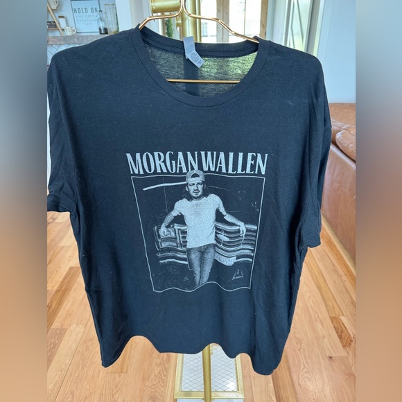 Next Level Apparel Tops - Morgan Wallen Black XL concert T-Shirt. Used great condition. Next level apparel